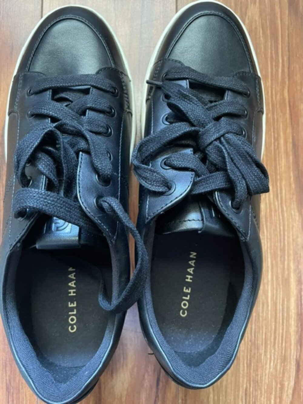 Cole Haan Women's Lace Casual Sneakers, Black White, Size 10B - Picture 2 of 5